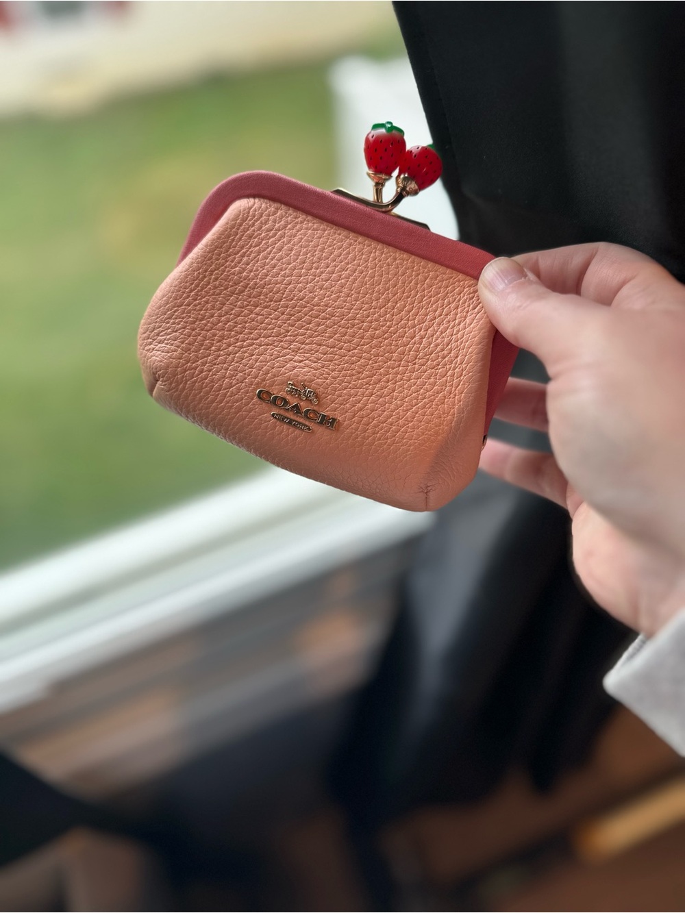 Coach Strawberry Kisslock Pouch - Picture 6 of 6